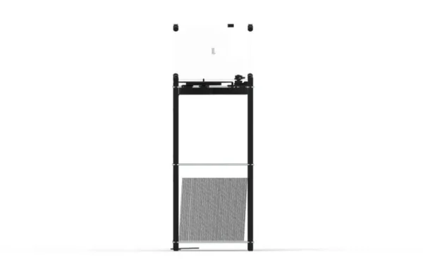 Transparent Unterhaltungselektronik^Turntable Stand, schwarz