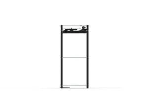 Transparent Unterhaltungselektronik^Turntable Stand, schwarz