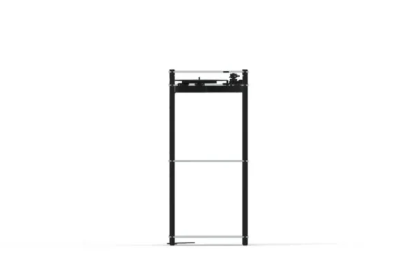 Transparent Unterhaltungselektronik^Turntable Stand, schwarz
