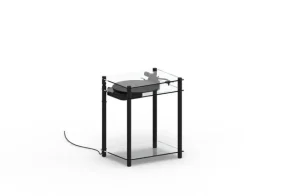 Transparent Unterhaltungselektronik^Turntable Stand, schwarz