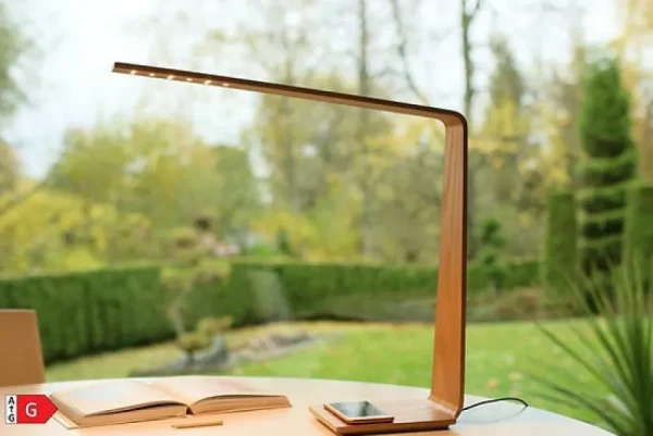 Tunto Bürobeleuchtung | Schreibtischlampen^Led8 Tischleuchte, Eiche