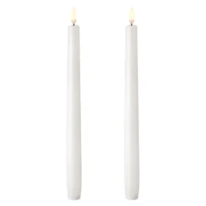 &Tradition Kerzen Und Kerzenhalter-Uyuni Lighting LED Spitzkerze, 25 cm, 2 Stück, Nordic White