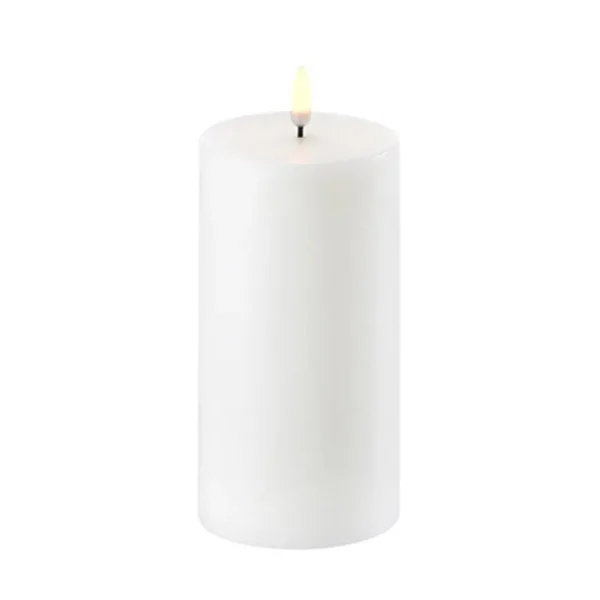 Frama Kerzen Und Kerzenhalter-Uyuni Lighting LED Stumpenkerze, 7,8 x 15 cm, Nordic White