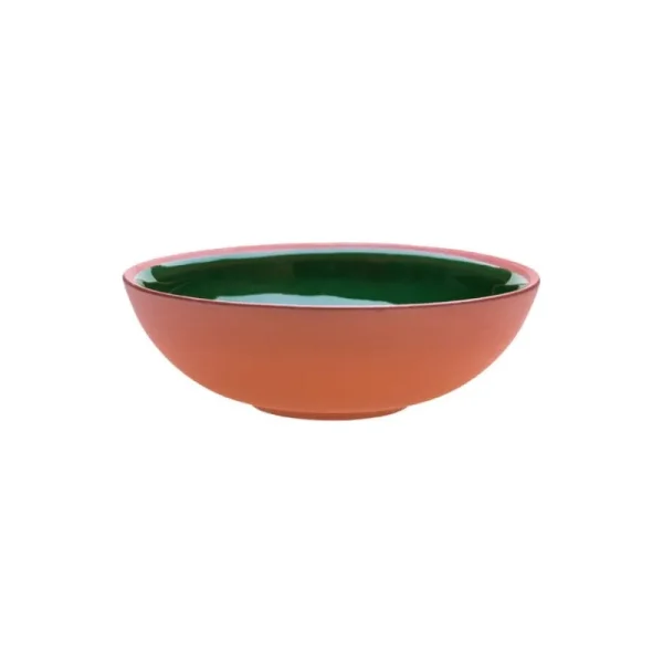 Vaidava Ceramics Geschirr^Earth Schale, 0,6 l, Moosgrün