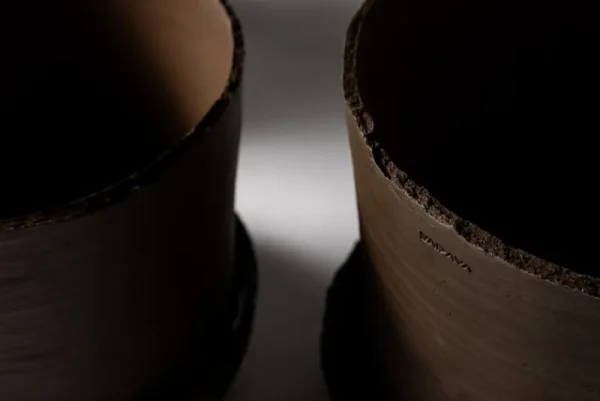 Vaidava Ceramics Indoor-gardening^Soil Topf mit Untersetzer, L, Braun