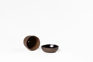 Vaidava Ceramics Indoor-gardening^Soil Topf mit Untersetzer, S, Braun