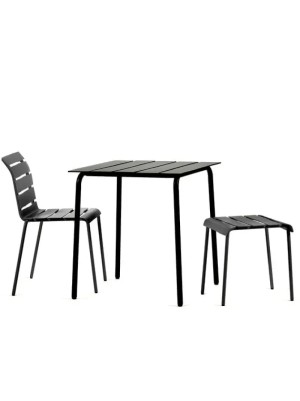 valerie_objects Terrassenmöbel^Aligned Esstisch, 70 x 70 cm, Schwarz