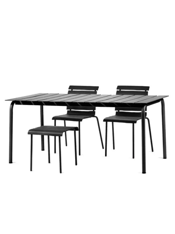 valerie_objects Terrassenmöbel^Aligned Esstisch, 170 x 85 cm, Schwarz