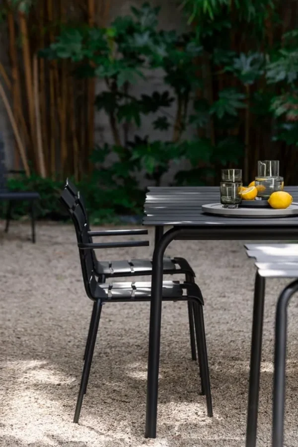 valerie_objects Terrassenmöbel^Aligned Esstisch, 170 x 85 cm, Schwarz