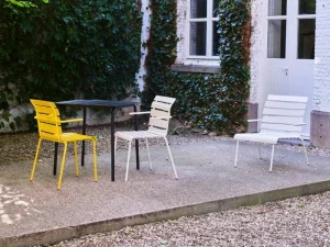 valerie_objects Terrassenmöbel^Aligned Esstisch, 70 x 70 cm, Schwarz