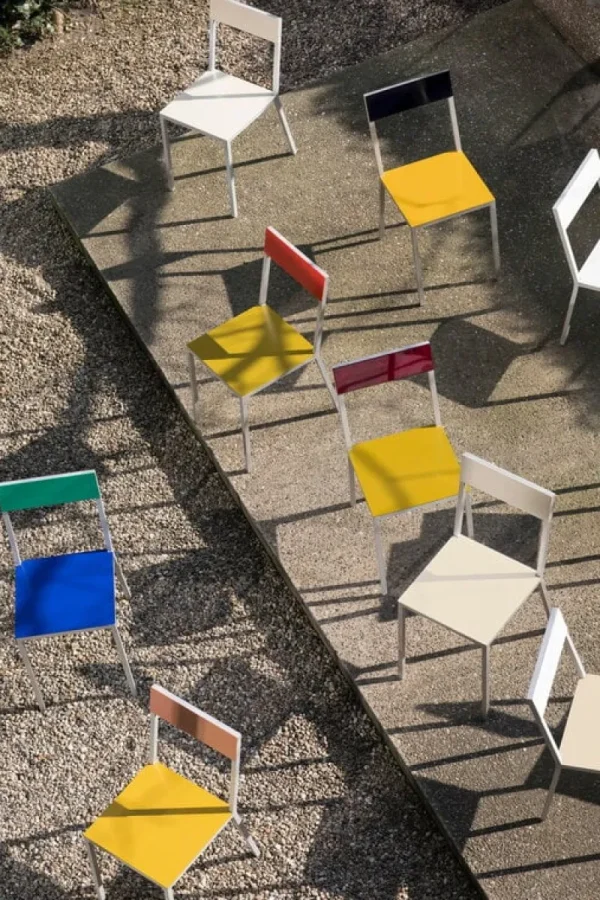 valerie_objects Terrassenmöbel | Sitzgelegenheiten^Alu Stuhl, Gelb - Rosa