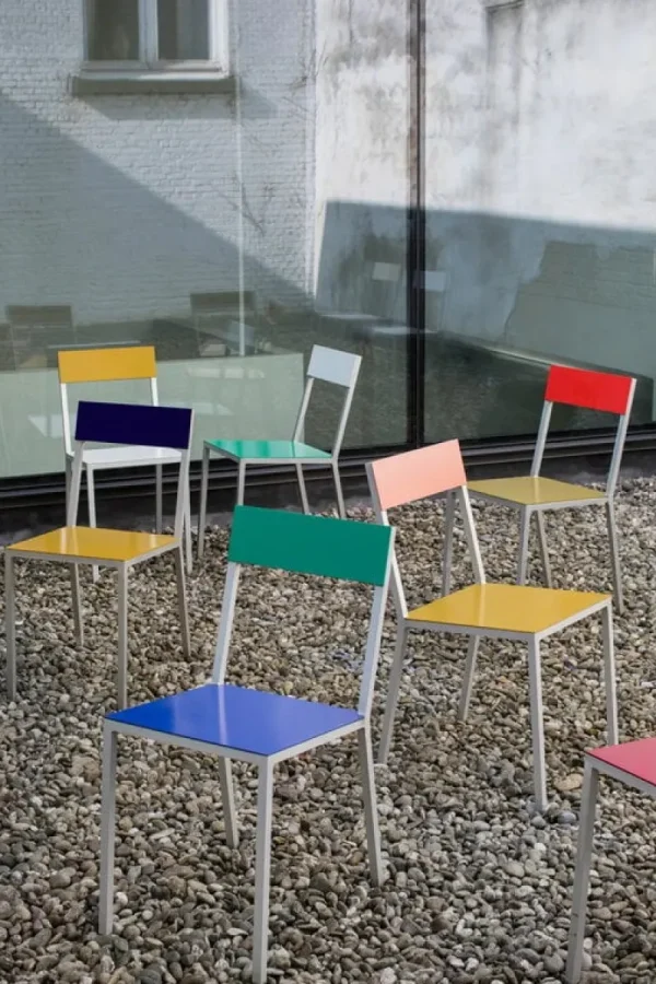 valerie_objects Terrassenmöbel | Sitzgelegenheiten^Alu Stuhl, Gelb - Rosa