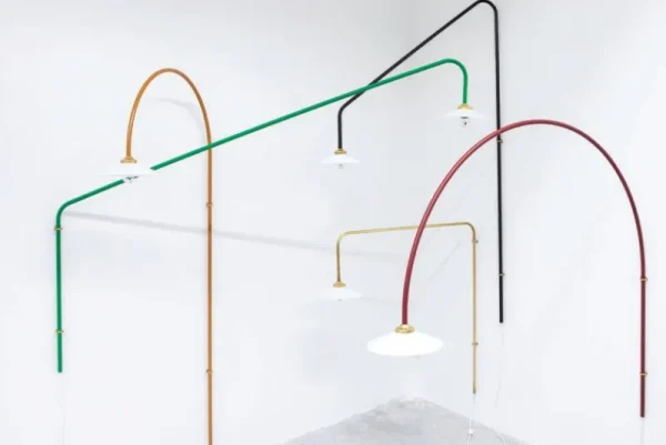 Secto Design Wandleuchten-valerie_objects Hanging Lamp N°5, dimmbar, Messing