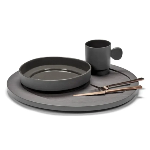 valerie_objects Geschirr^Inner Circle Tasse, Grau