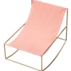 Vitra Sitzgelegenheiten-valerie_objects Rocking Chair, Messing – rosa