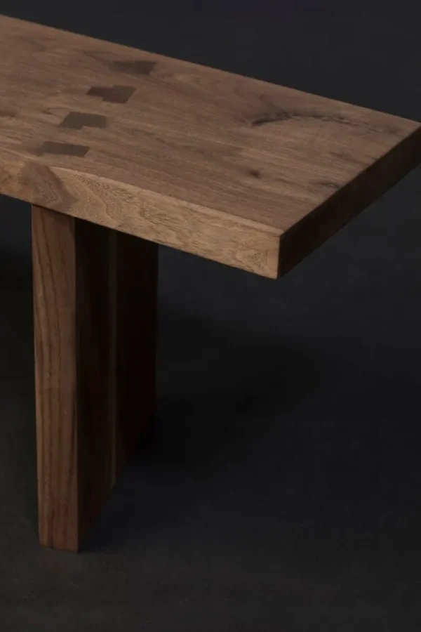 Nikari Sitzgelegenheiten-valerie_objects Solid Bank, 200 cm, Nussbaum