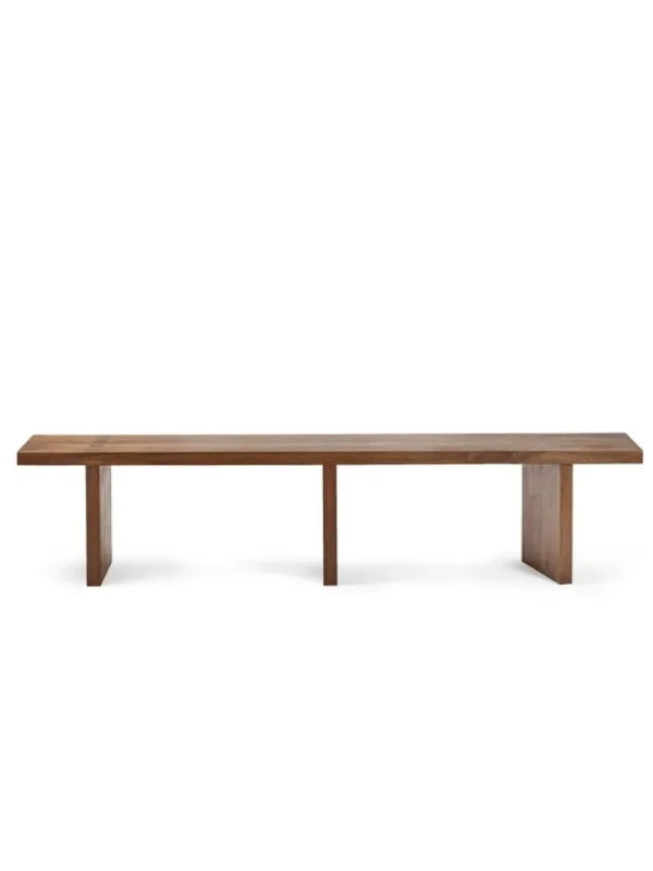 Nikari Sitzgelegenheiten-valerie_objects Solid Bank, 200 cm, Nussbaum