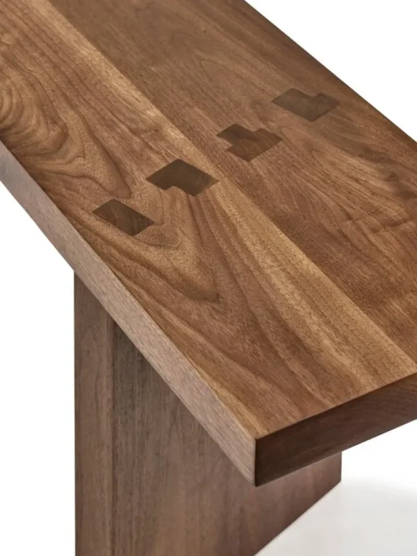 Nikari Sitzgelegenheiten-valerie_objects Solid Bank, 200 cm, Nussbaum