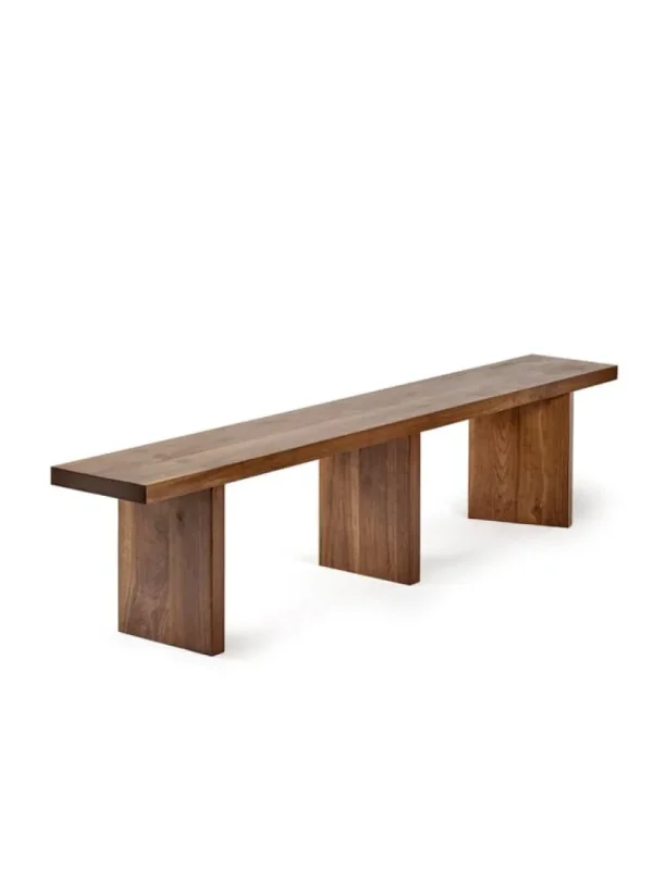Nikari Sitzgelegenheiten-valerie_objects Solid Bank, 200 cm, Nussbaum