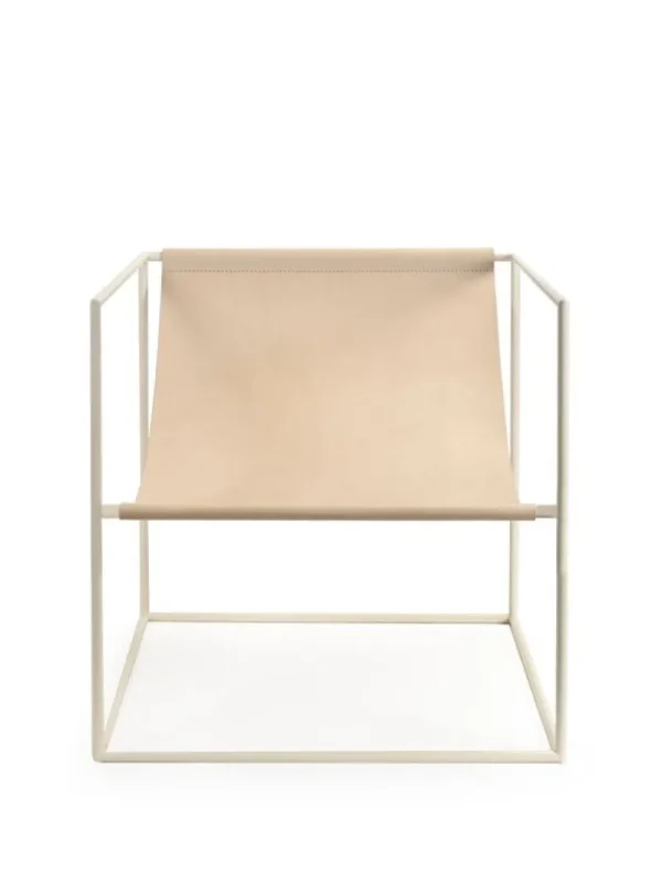 valerie_objects Sitzgelegenheiten-Solo Seat Loungesessel, creme – Leder