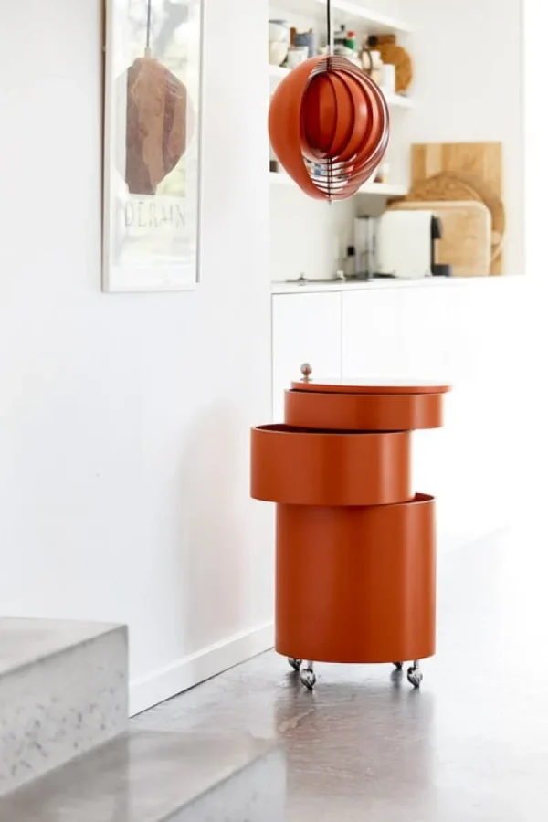Verpan Aufbewahrungsmöbel | Tische-Barboy Servierwagen, Orange