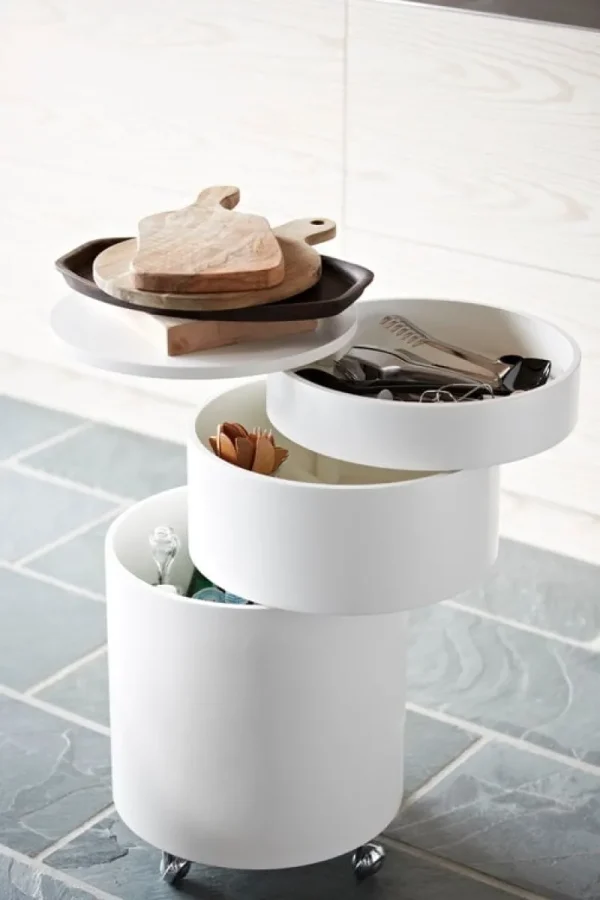 Pedestal Aufbewahrungsmöbel | Tische-Verpan Barboy Wagen, weiß
