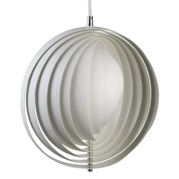 Moooi Deckenleuchten-Verpan Moon Pendelleuchte, 34 cm, weiß