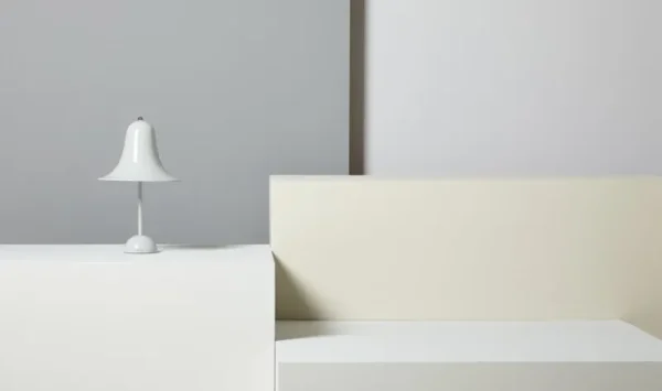 Verpan Tischlampen-Pantop Tischleuchte, 23 cm, Mattweiß