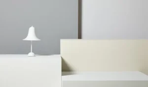 Verpan Tischlampen-Pantop Tischleuchte, 23 cm, Mattweiß