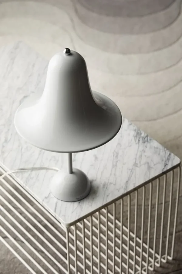 Verpan Tischlampen-Pantop Tischleuchte, 23 cm, Mattweiß