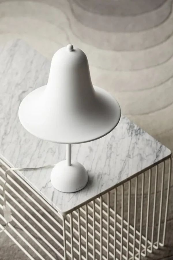 Verpan Tischlampen-Pantop Tischleuchte, 23 cm, Mattweiß