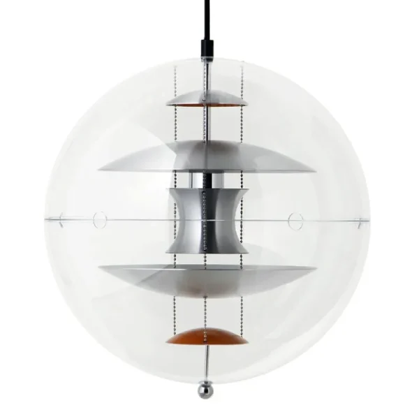 Normann Copenhagen Deckenleuchten-Verpan VP Globe Pendelleuchte, 40 cm, gebürstetes Aluminium