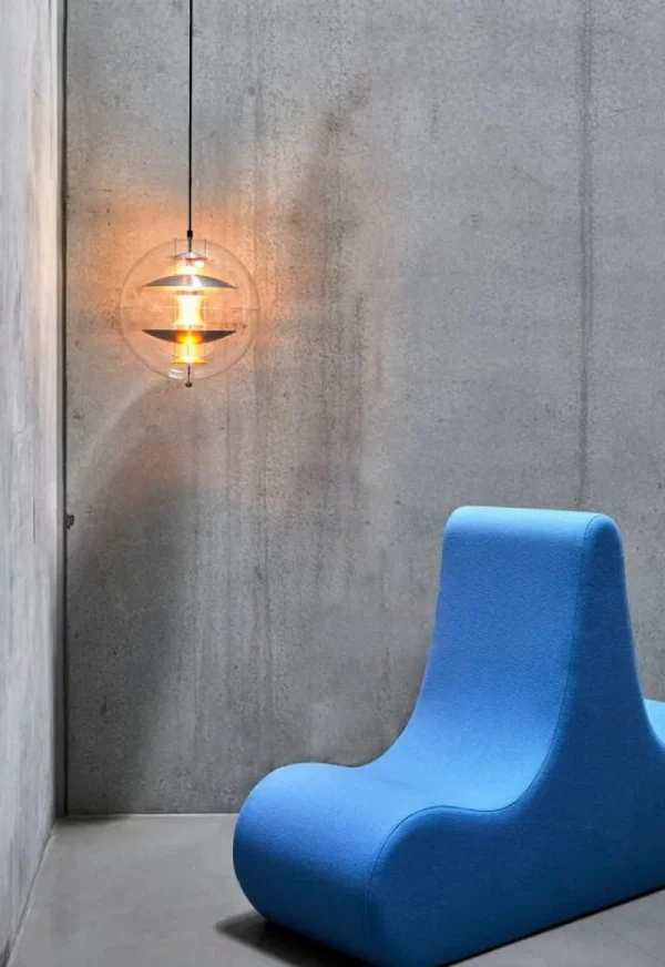 Normann Copenhagen Deckenleuchten-Verpan VP Globe Pendelleuchte, 40 cm, gebürstetes Aluminium