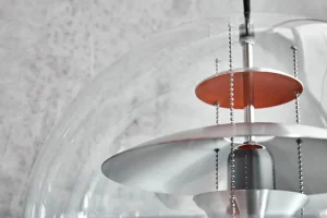 Normann Copenhagen Deckenleuchten-Verpan VP Globe Pendelleuchte, 40 cm, gebürstetes Aluminium