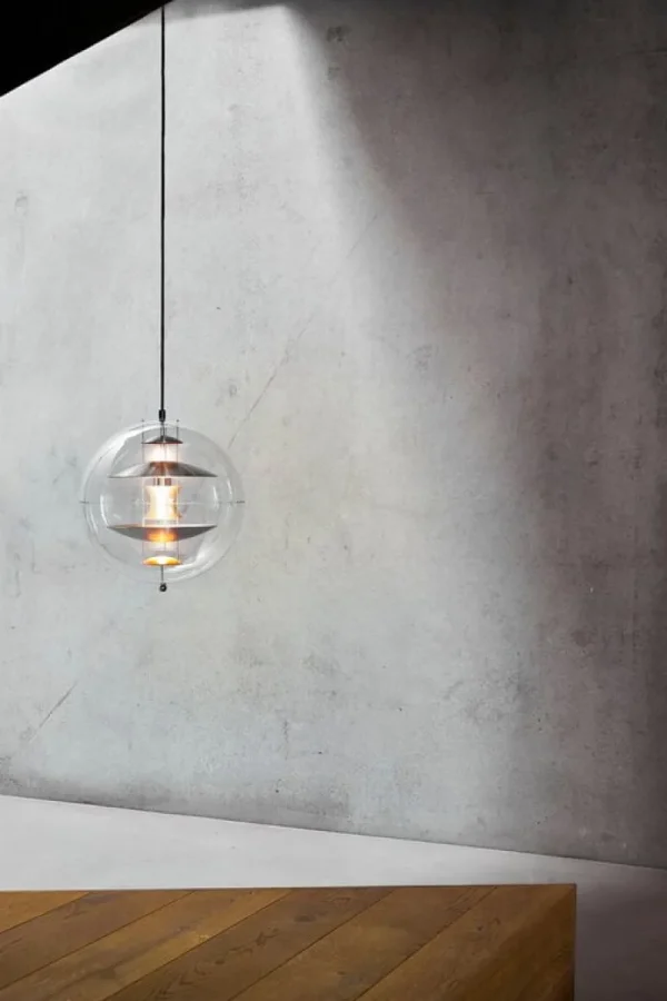 Normann Copenhagen Deckenleuchten-Verpan VP Globe Pendelleuchte, 40 cm, gebürstetes Aluminium