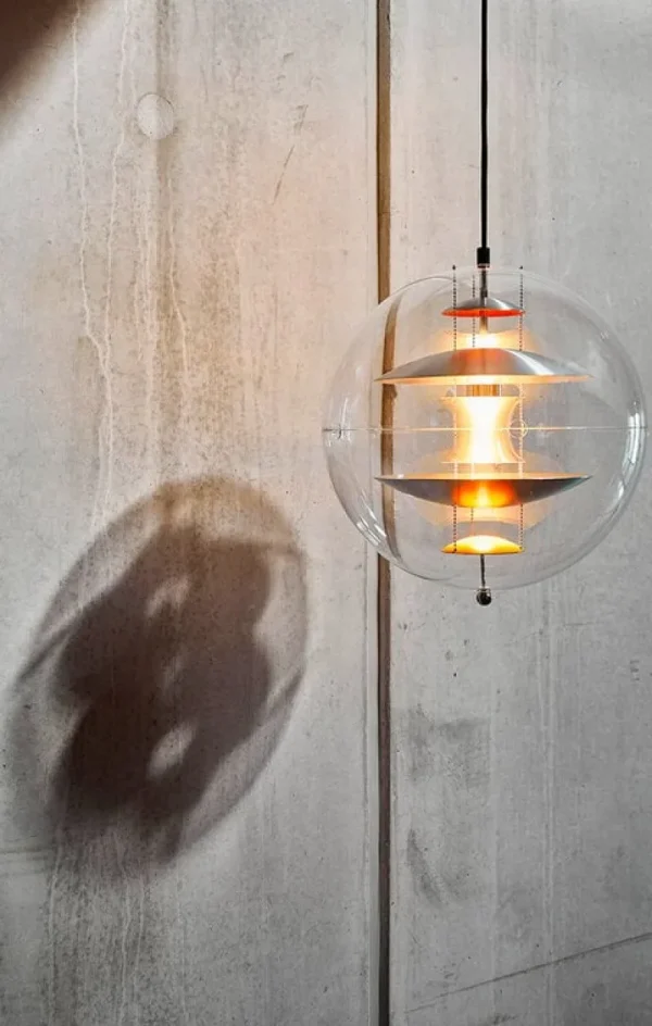 Normann Copenhagen Deckenleuchten-Verpan VP Globe Pendelleuchte, 40 cm, gebürstetes Aluminium