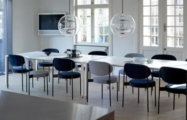 Oluce Deckenleuchten-Verpan VP Globe Pendelleuchte, 50 cm, poliertes Aluminium