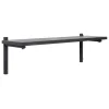 Verso Design Regale-Tikas Wandregal, 24 × 80 cm, Schwarz