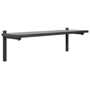 Verso Design Regale-Tikas Wandregal, 24 × 80 cm, Schwarz