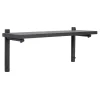 Fogia Regale-Verso Design Tikas Wandregal, 19 × 60 cm, Schwarz