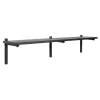 Fogia Regale-Verso Design Tikas Wandregal, 24 × 120 cm, Schwarz