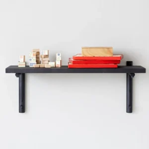 Fogia Regale-Verso Design Tikas Wandregal, 19 × 60 cm, Schwarz