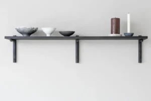 Miniforms Regale-Verso Design Tikas Wandregal, 19 × 120 cm, Schwarz