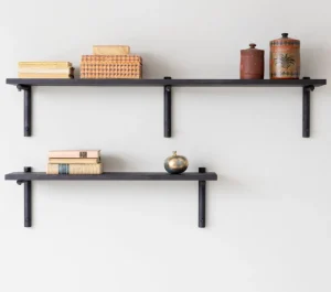 Miniforms Regale-Verso Design Tikas Wandregal, 19 × 120 cm, Schwarz