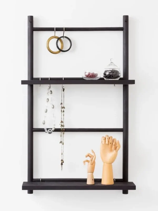 String Furniture Regale-Verso Design Wandleiter Tikas, schwarz