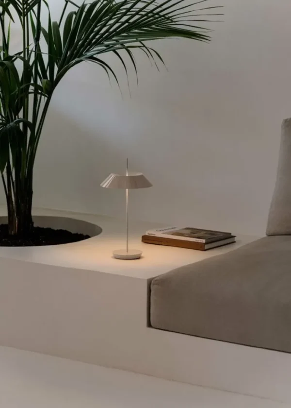 Vibia Tischlampen | Tragbare Lampen-Mayfair Mini 5495 tragbare Tischleuchte, Beige