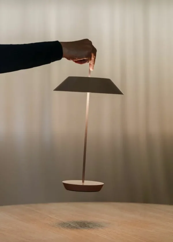 Vibia Tischlampen | Tragbare Lampen-Mayfair Mini 5495 tragbare Tischleuchte, Beige