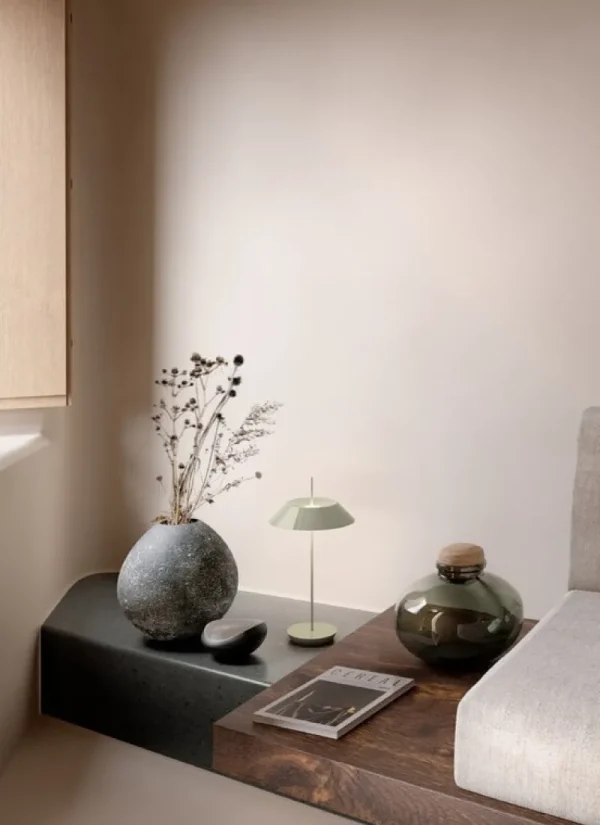 Georg Jensen Tischlampen | Tragbare Lampen-Vibia Mayfair Mini 5495 tragbare Tischleuchte, Grün