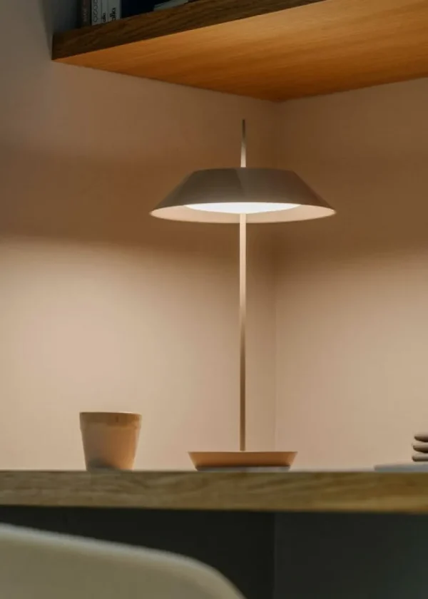 Vibia Tischlampen | Tragbare Lampen-Mayfair Mini 5495 tragbare Tischleuchte, Beige