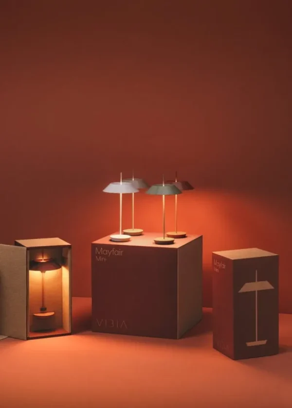 Georg Jensen Tischlampen | Tragbare Lampen-Vibia Mayfair Mini 5495 tragbare Tischleuchte, Grün